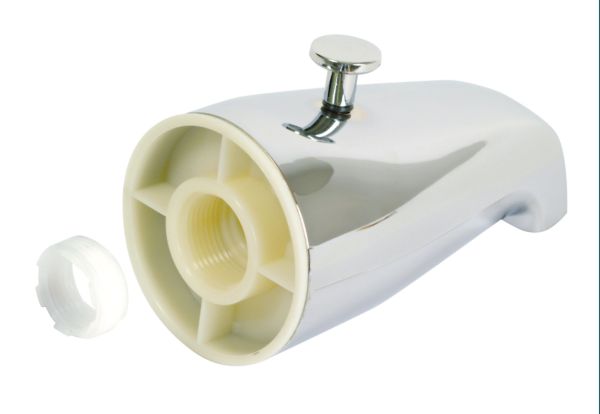 Chrome Diverter Spout with Face Bushing