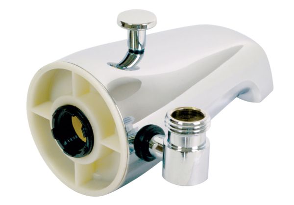 Chrome Diverter Spout with Outlet