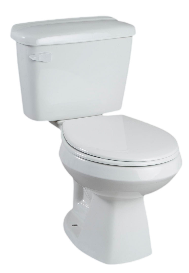 Round Front White Toilet Pack