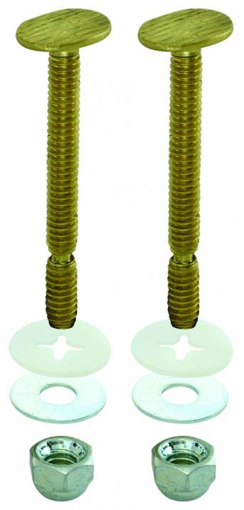 Solid Brass 26 Closet Bolt Set