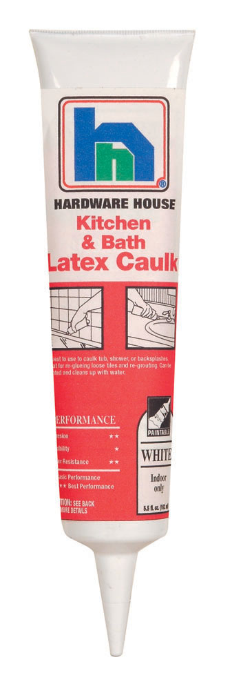5.5 Oz. Bright White Kitchen/Bath Latex Caulk