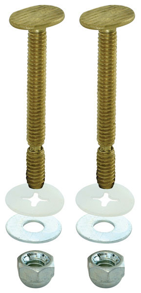 Solid Brass 26 Closet Bolt Set