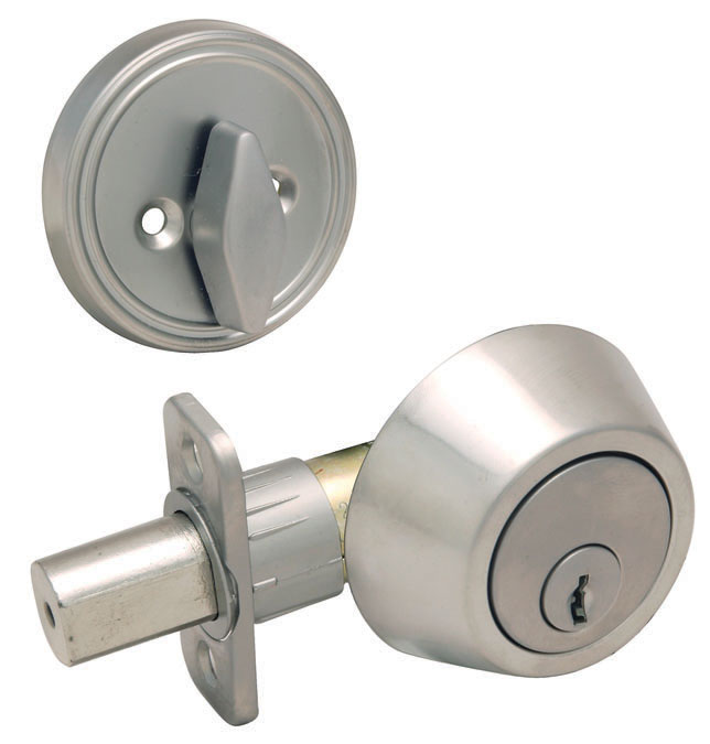 PVD Satin Nickel Single Cylinder Deadbolt