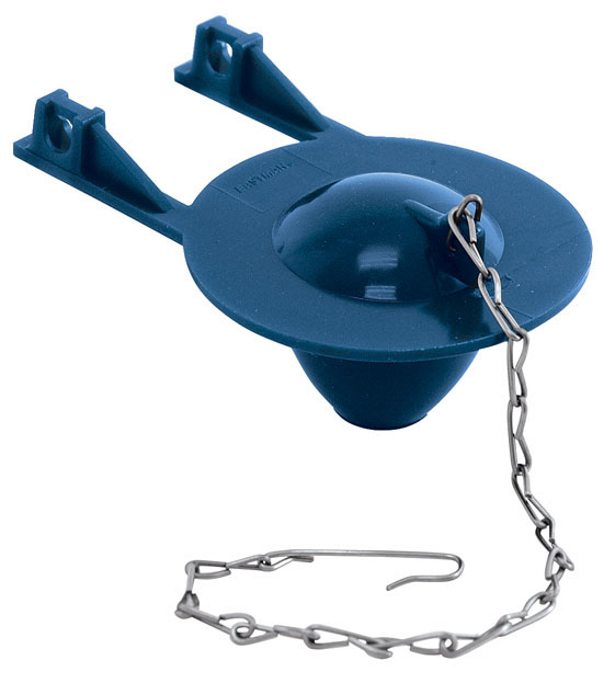  BLUE PVC FLAPPER W/S.S. CHAIN