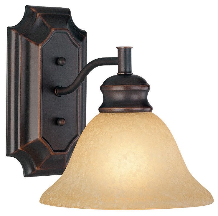 One Light Wall Mount Classic Bronze
