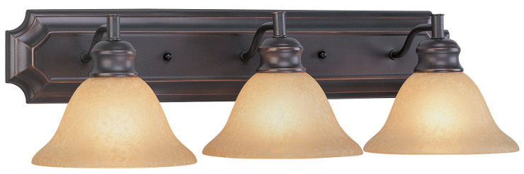 Three Light Vanity Classic Bronze