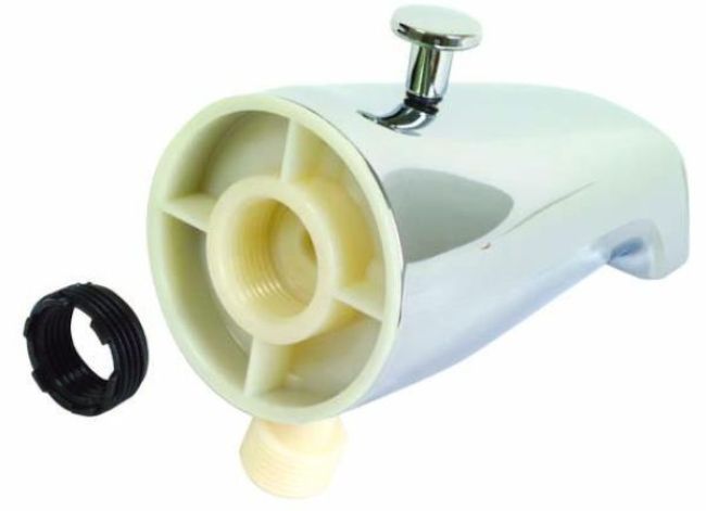 Chrome Diverter Spout with Outlet