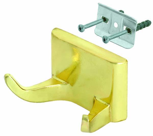 Brushed Nickel Double Robe Hook