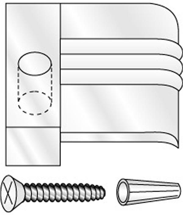 Plastic Mirror Clip