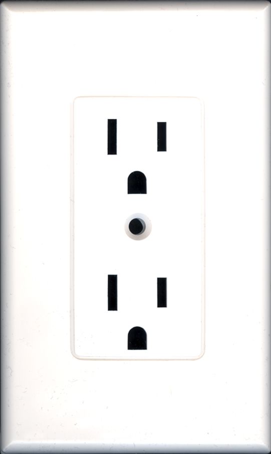 WHITE WALL PLATE  DUPLEX RECEPTACLE