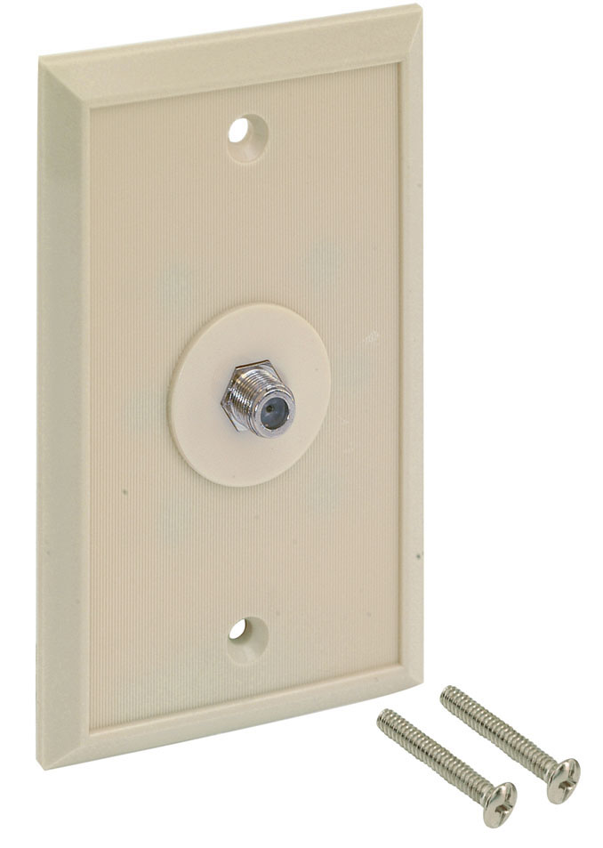IVORY WALL CABLE CONNECTOR