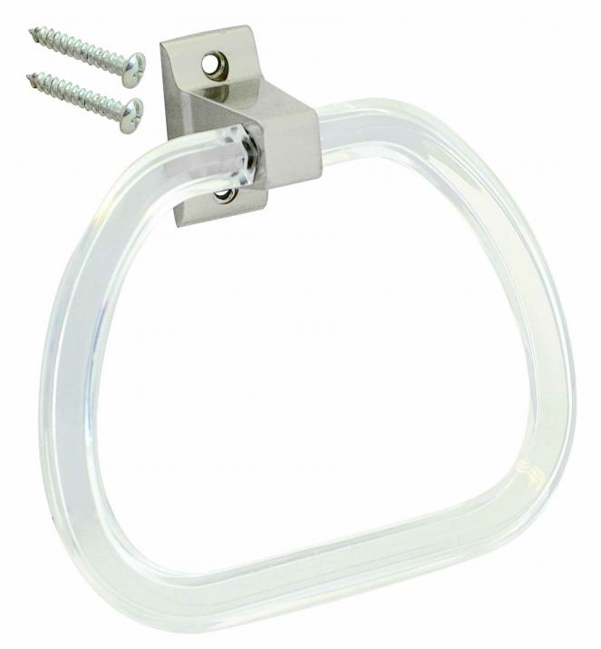 Brushed Nickel Towel Ring