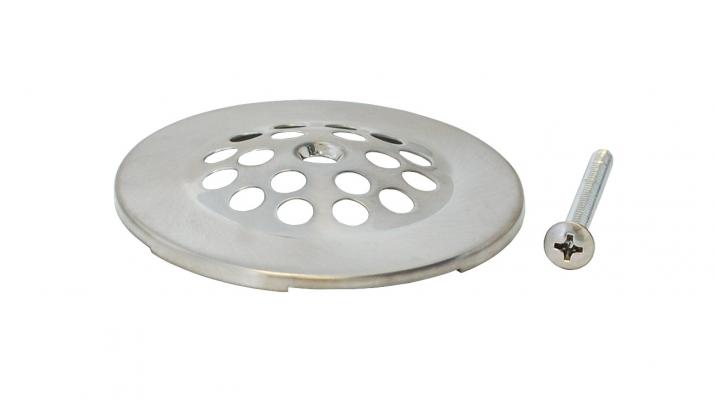 Brushed Nickel Bath Drain Strainer