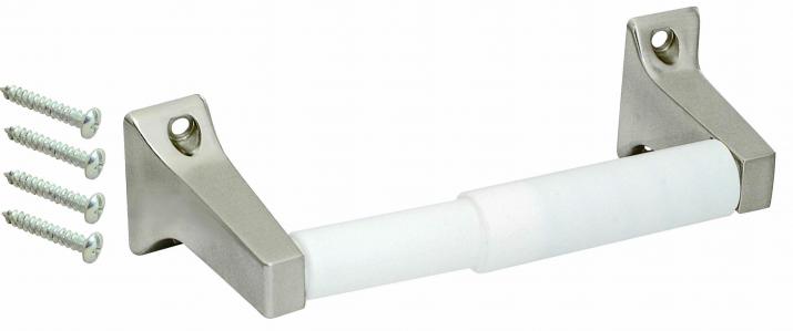 Brushed Nickel Toilet Paper Holder