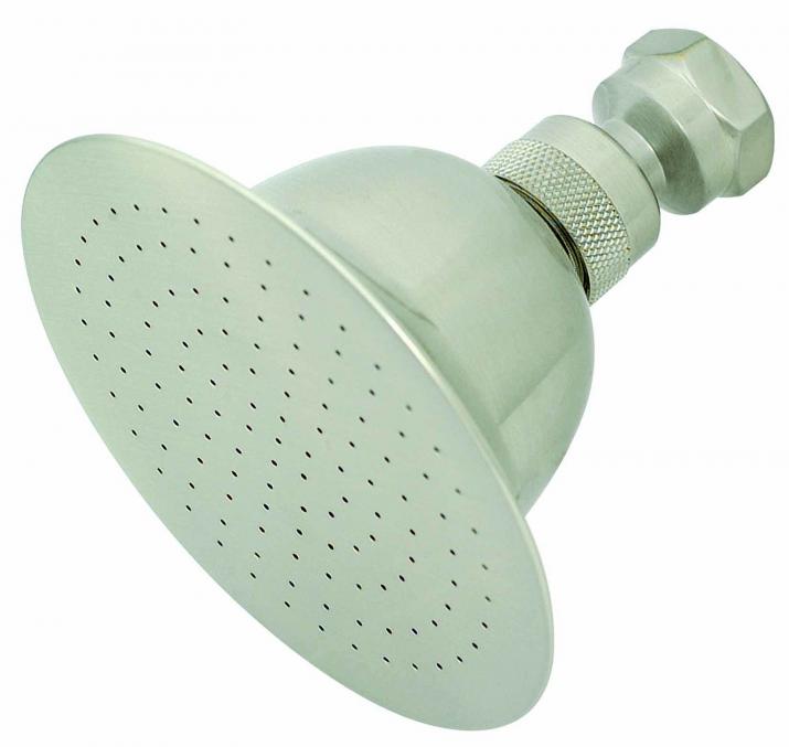 Brushed Nickel Deluxe Brass Bell Shower Head