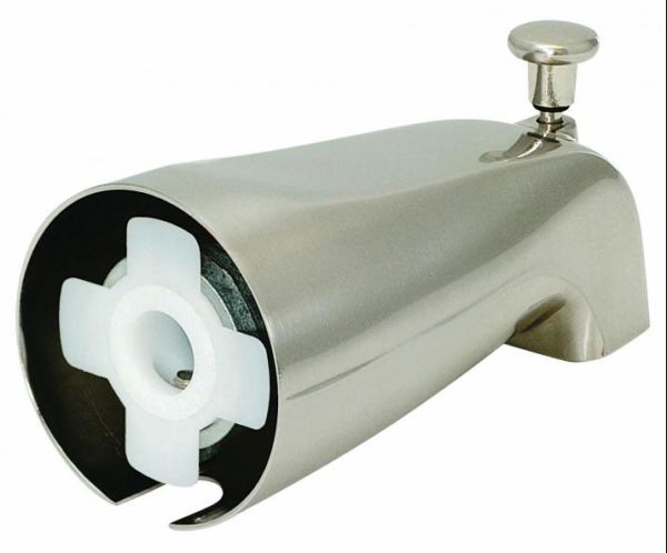 Brushed Nickel Slide-on Diverter spout