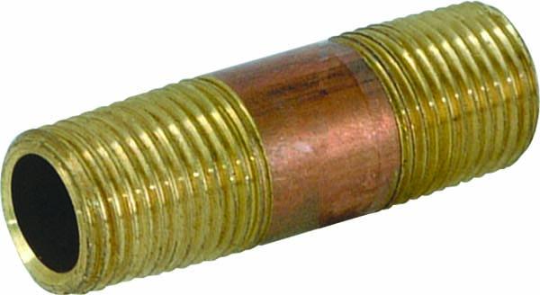 3/4 X 3  RED BRASS NIPPLE