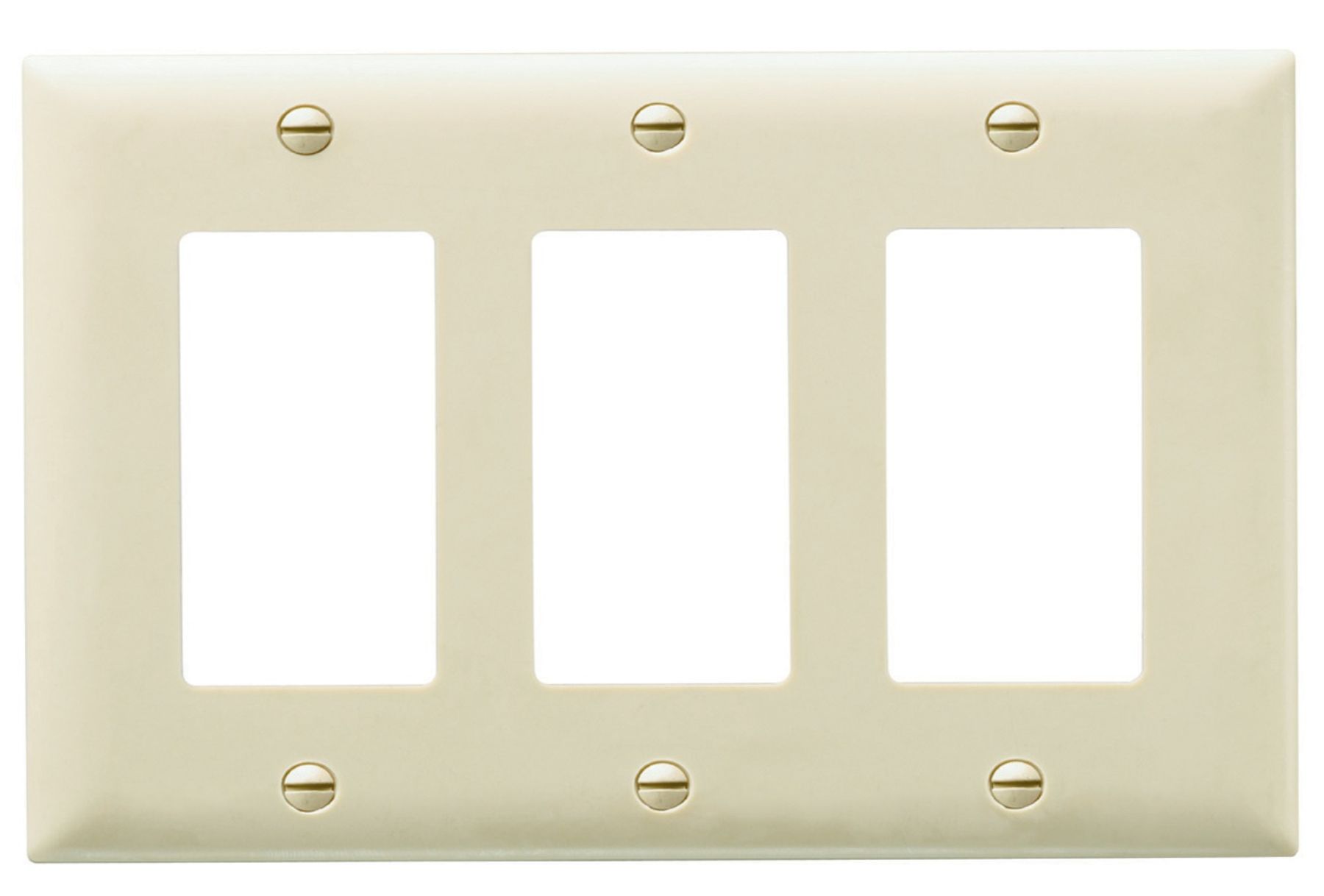 Ivory 3 Gang Decorator Cover Plate