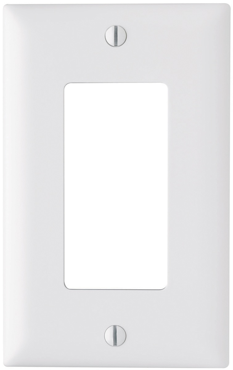White Decorator Single Cover Plate